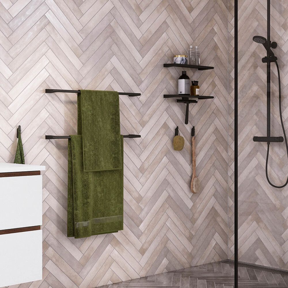 Pyyhekoukkupari Pressalit Style 75 mm, useita värivaihtoehtoja Harjattu messinki