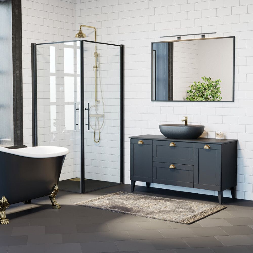 Suihkusetti Carmague Samsø Korsbæk messinki