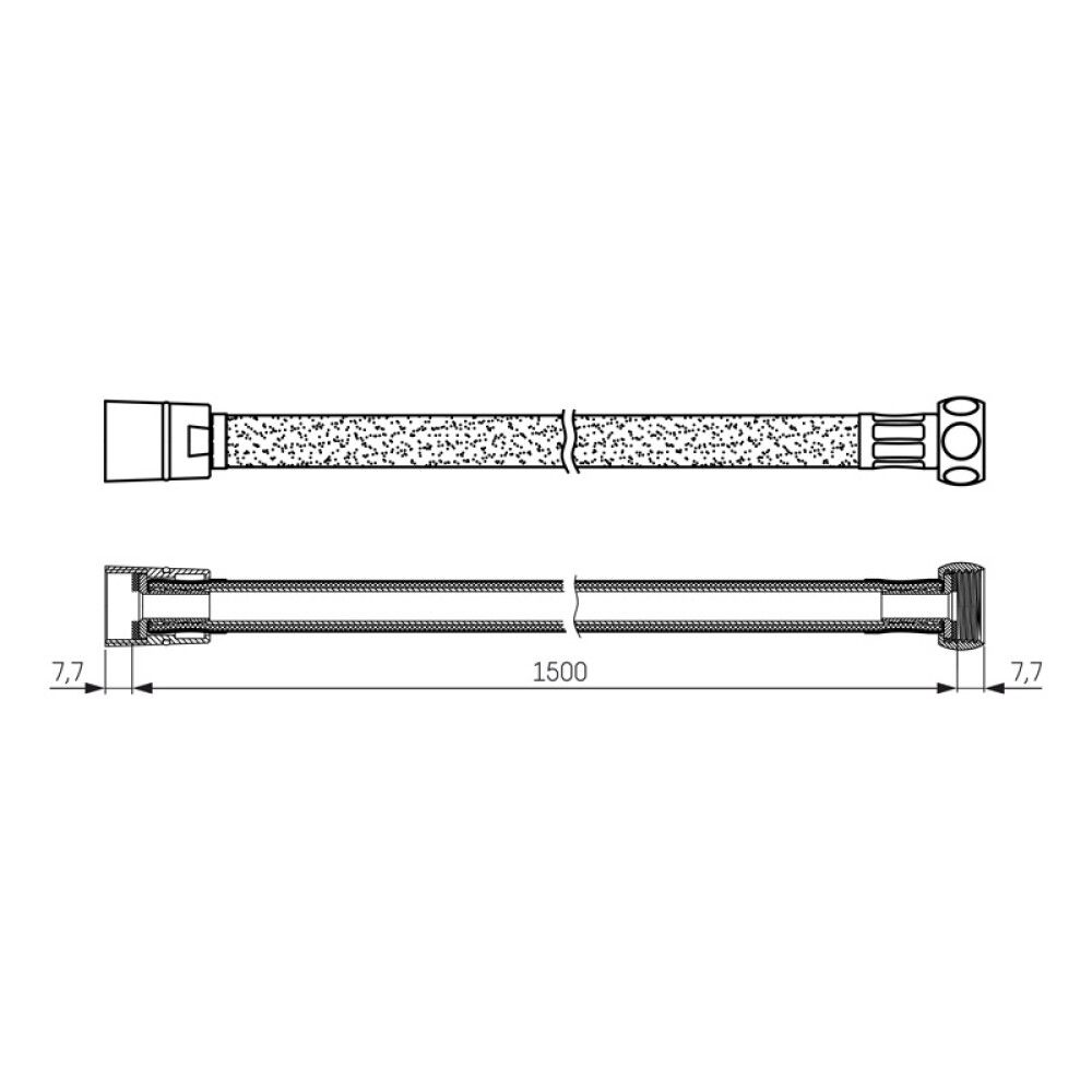 Suihkuletku Camargue Kalo 1,5 m