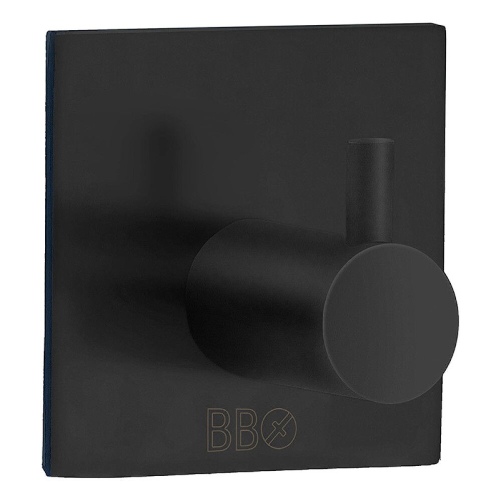 Tarrakiinnitteinen Koukku Beslagsboden BB1105 Mattamusta