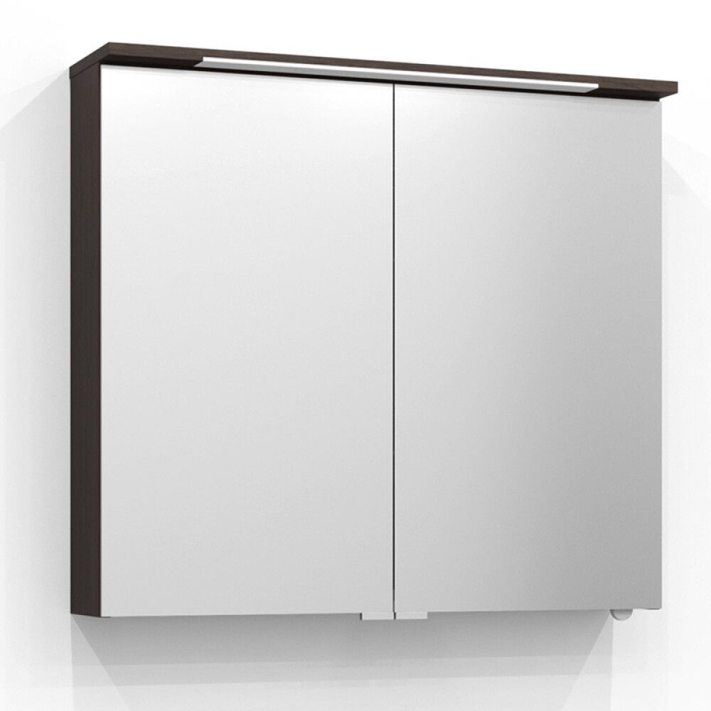 LED-peilikaappi Svedbergs Skuru tumma saarni 80 cm