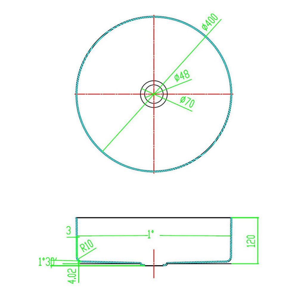 Pesuallas Lidingö Pyöreä Messinki