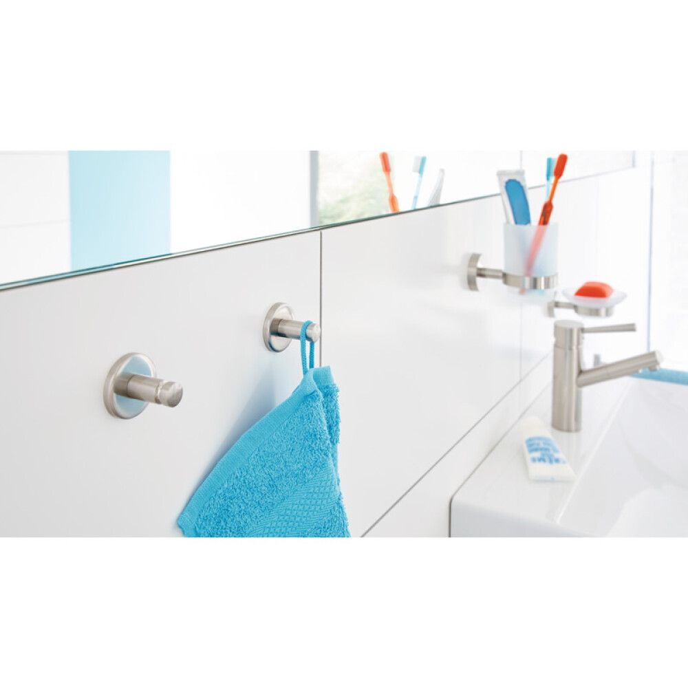 Pyyhekoukku tesa® Moon Ø 3,7 cm Kromi