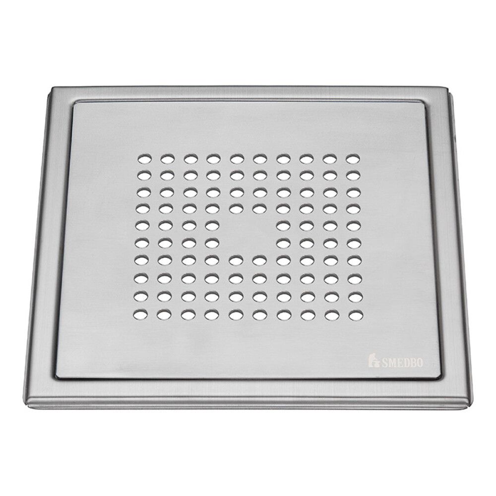 Lattiakaivonkansi Smedbo Outline Neliö FS502 Harjattu RST 200 x 200 mm