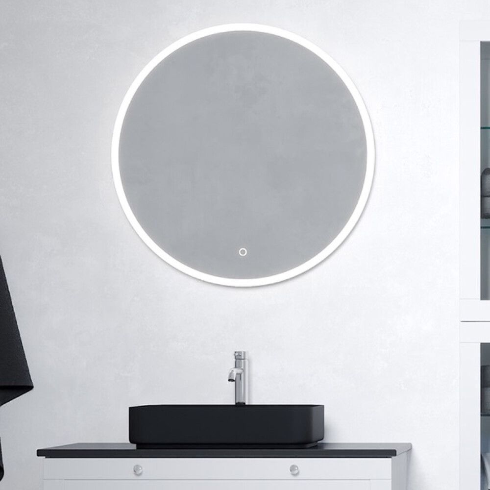 RUNDT SPEIL MED LEDRAMME Ø80CM