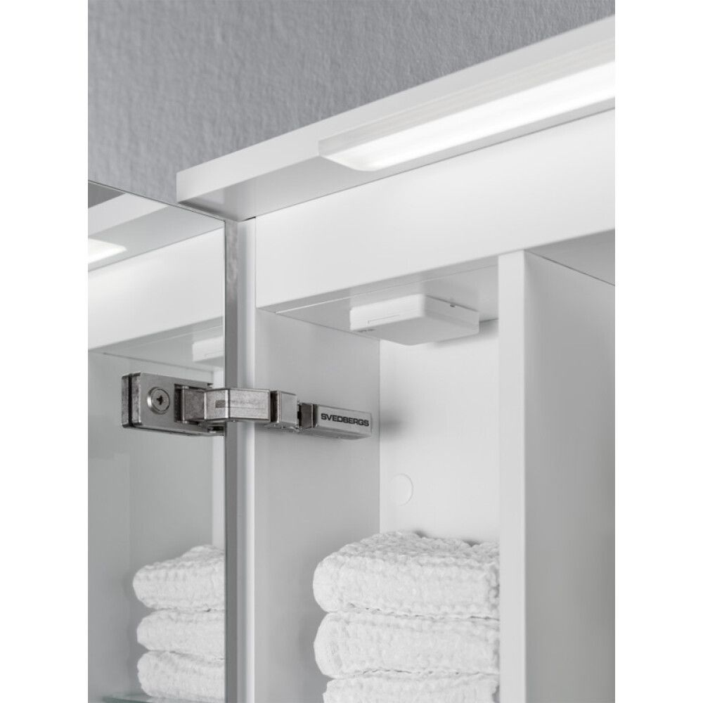 LED-peilikaappi Svedbergs Skuru valkoinen 100 cm