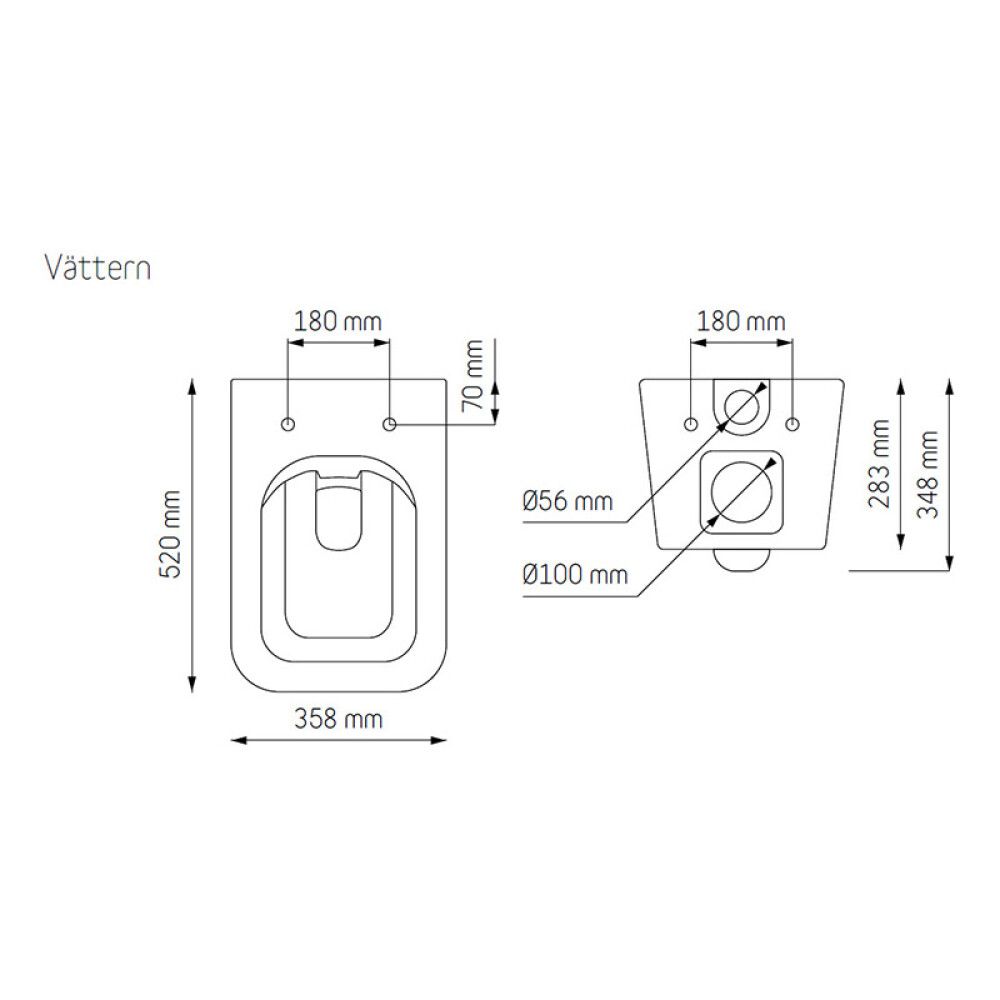 Seinä-WC Camargue Skärgård Vättern