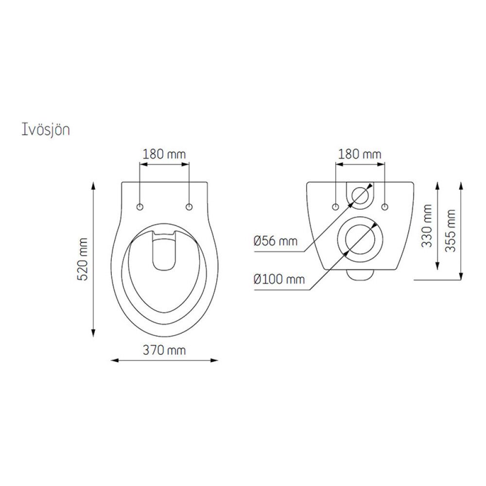 Seinä-WC Camargue Skärgård Ivösjön