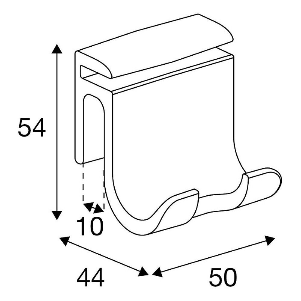 Pidike suihkulastalle Pressalit musta 5 x 5,4 cm