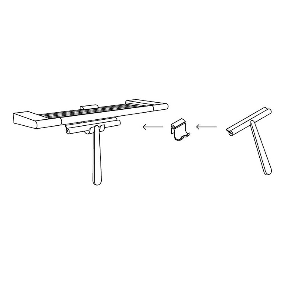 Pidike suihkulastalle Pressalit musta 5 x 5,4 cm