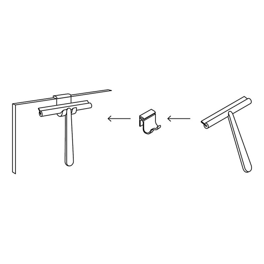 Pidike suihkulastalle Pressalit musta 5 x 5,4 cm