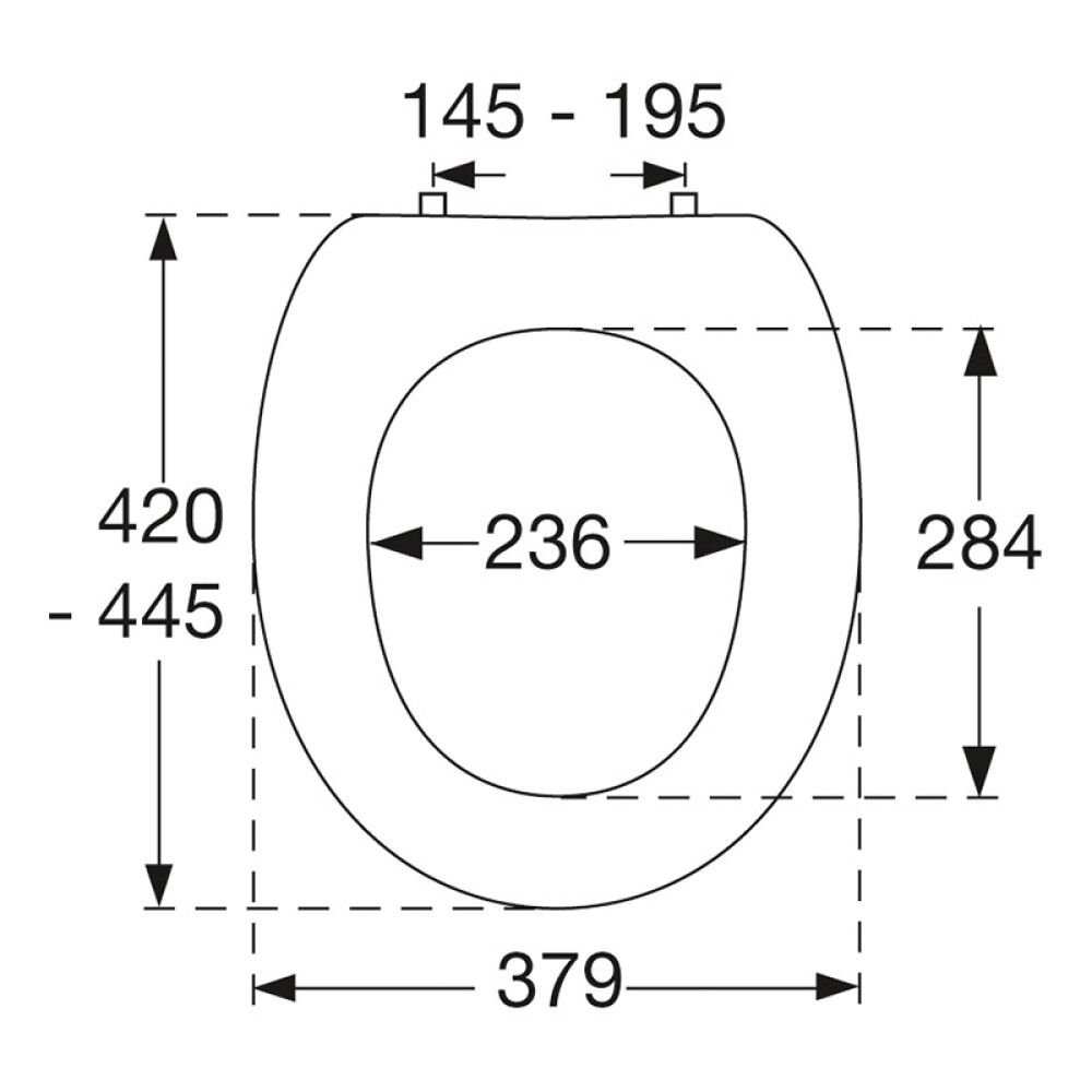WC-istuinkansi Pressalit Liberty Musta
