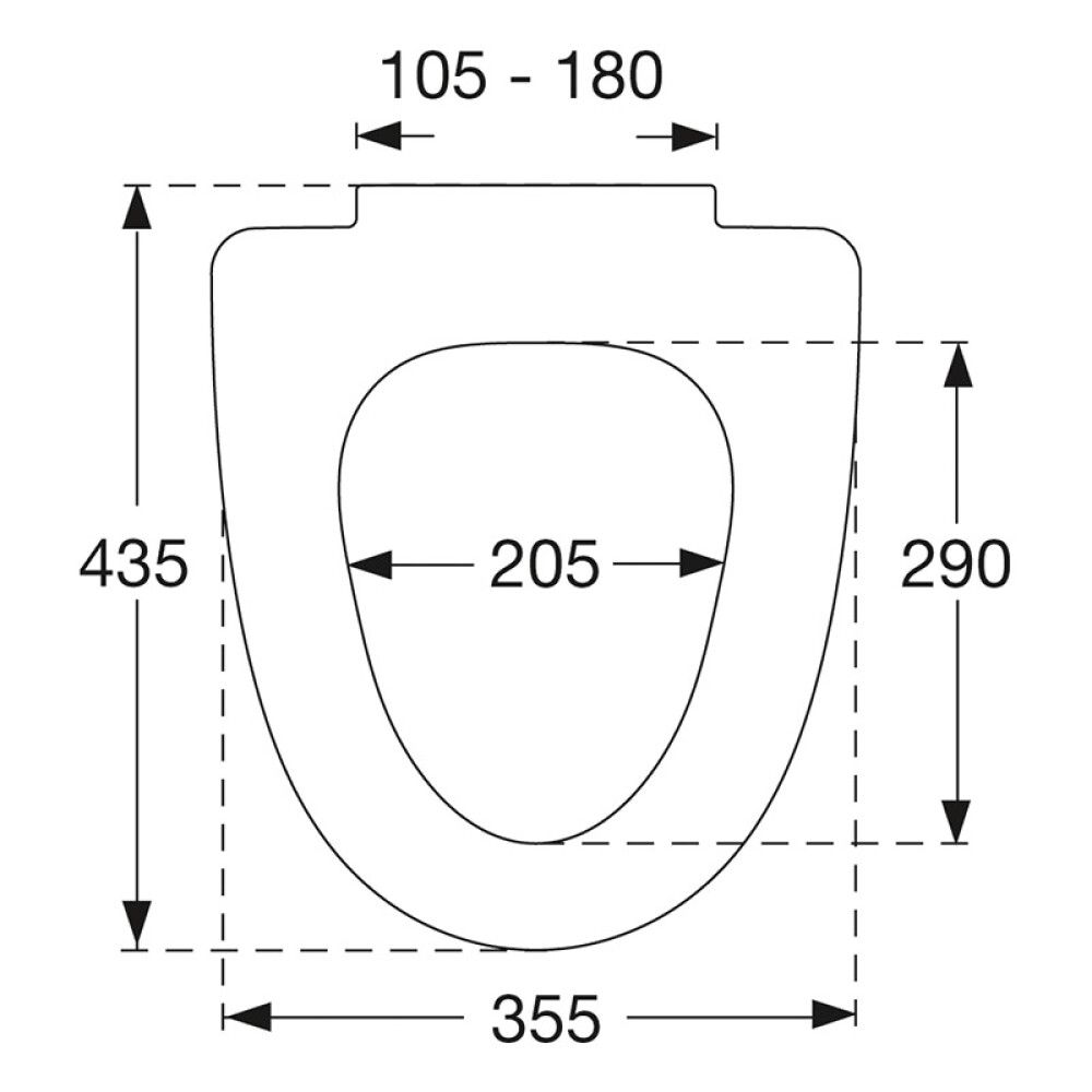 WC-istuinkansi Pressalit Basis Norden Soft Close Valkoinen