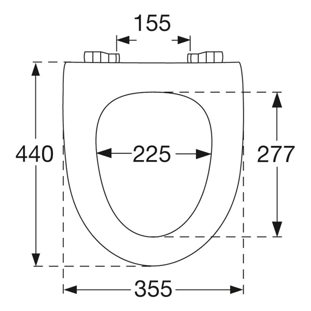 WC-istuinkansi Pressalit Basis Sign Valkoinen