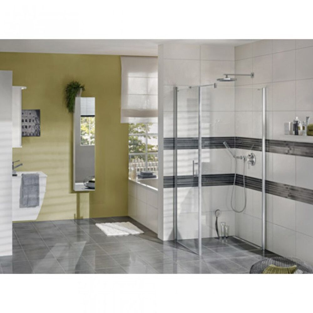 Suihkuovi Camargue Vario Hopea 100 cm