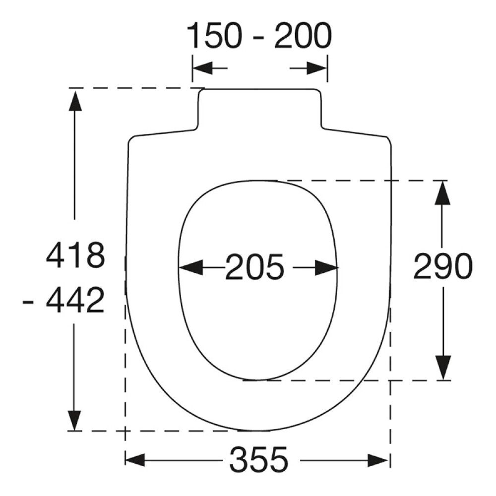 WC-istuinkansi Pressalit Basis Norden Valkoinen