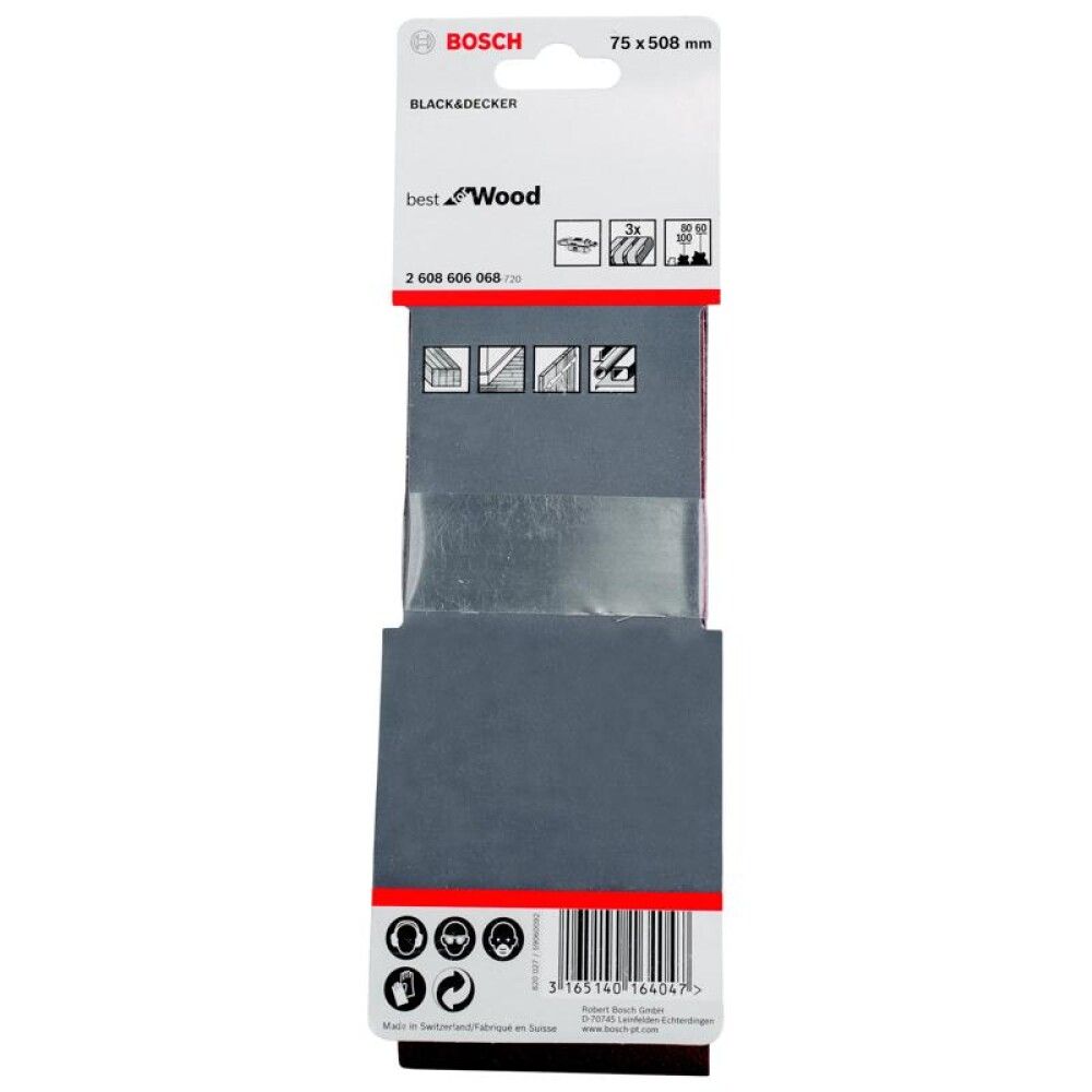 Hiomanauhalajitelma Bosch PRO X400, 75 x 508 mm 3 kpl