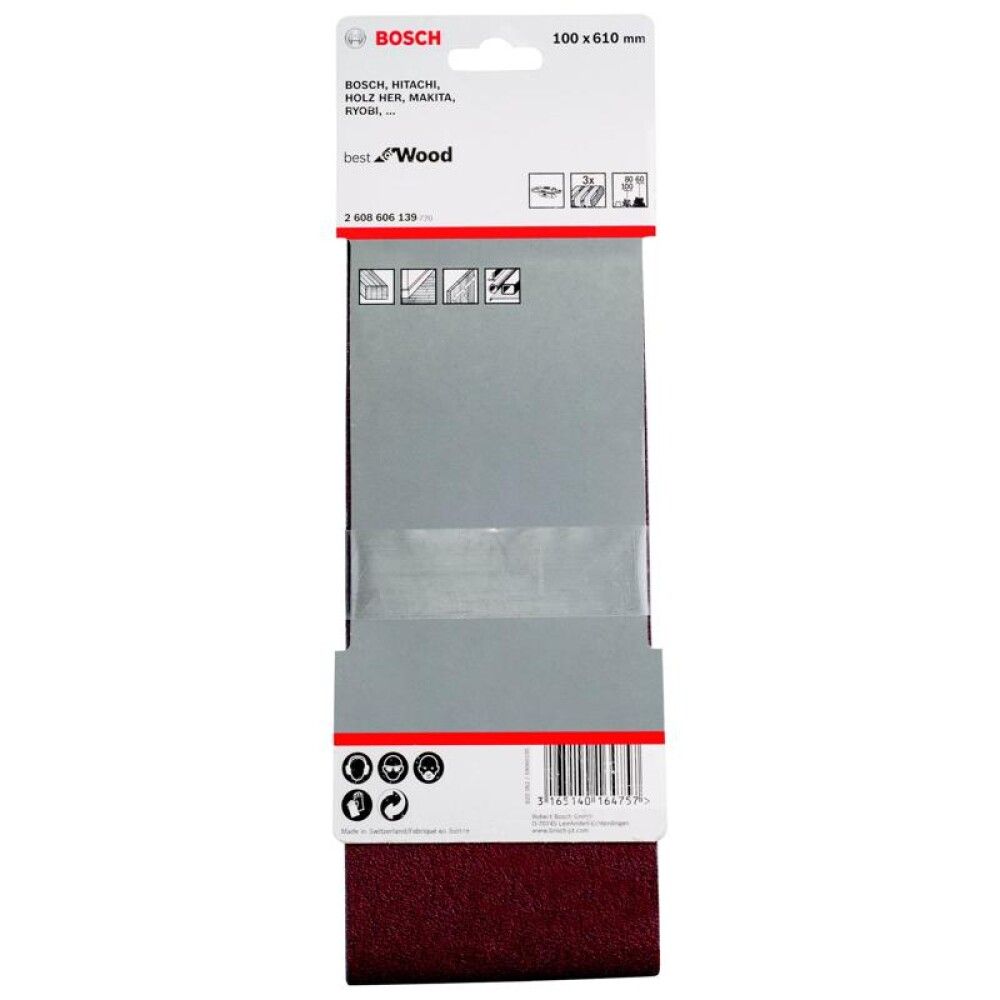 Hiomanauhalajitelma Bosch PRO X400, 100 x 610 mm 3 kpl