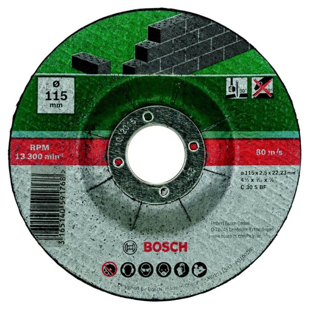 Katkaisulaikka Bosch 115 x 2,5 mm Kivi