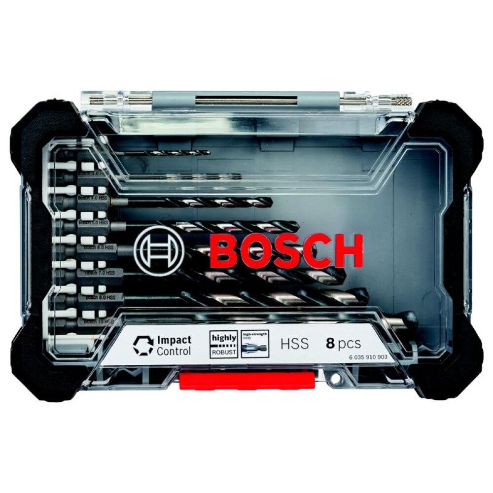 Metalliporanteräsarja Bosch Impact Control HSS 8-os.