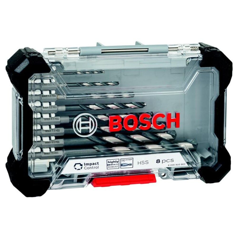 Metalliporanteräsarja Bosch Impact Control HSS 8-os.