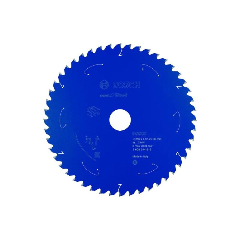 Pyörösahanterä Bosch Expert for Wood 216 x 1,7/1,3 x 30 mm T48