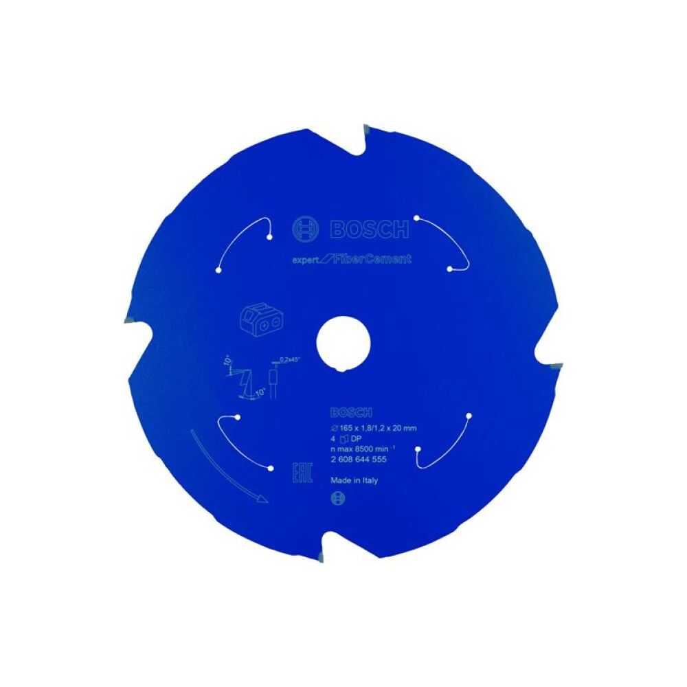 Pyörösahanterä Bosch Expert for Fibre Cement 165 x 1,8/1,2 x 20 mm T4