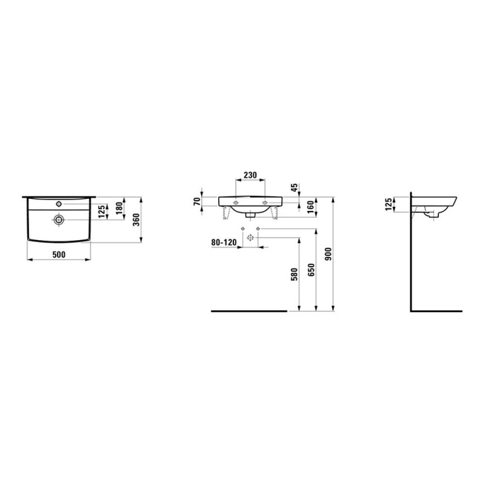 Allas Polaria Pro N 500 valkoinen 50 cm
