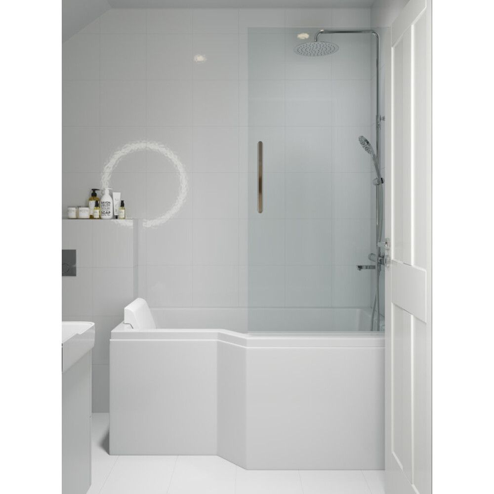 Kylpyamme Camargue Skaraborg Combi kiiltävä valkoinen 150 x 85 x 63 cm, oikea