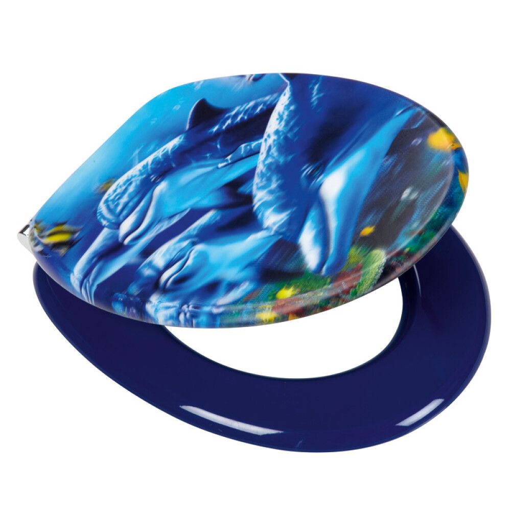 WC-istuinkansi Poseidon Sea Life 3D-efektillä