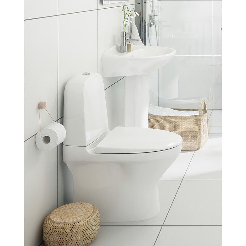 WC-istuin Gustavsberg Estetic 8300 C+ Duo Kiiltävän valkoinen