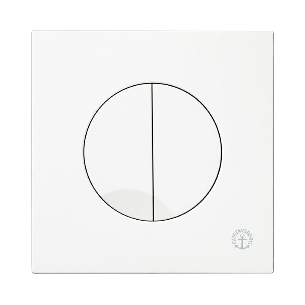 Huuhtelupainike Gustavsberg Duo valkoinen