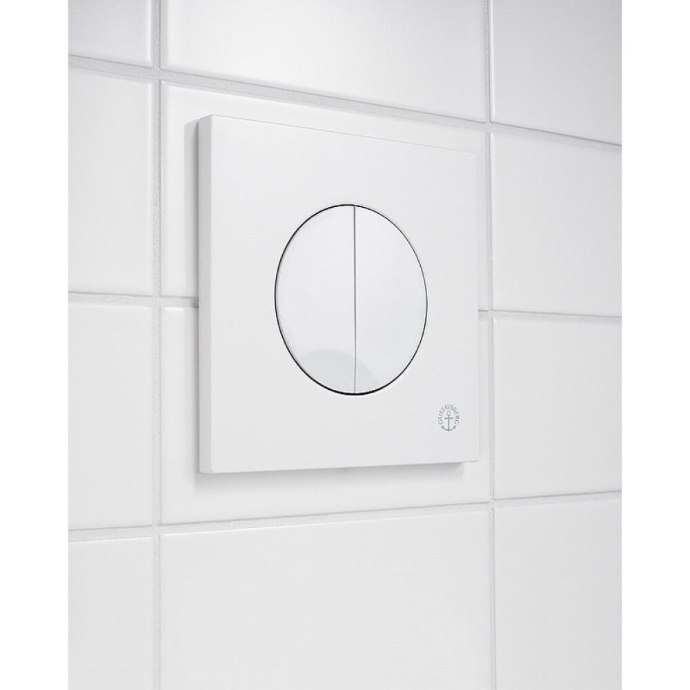 Huuhtelupainike Gustavsberg Duo valkoinen