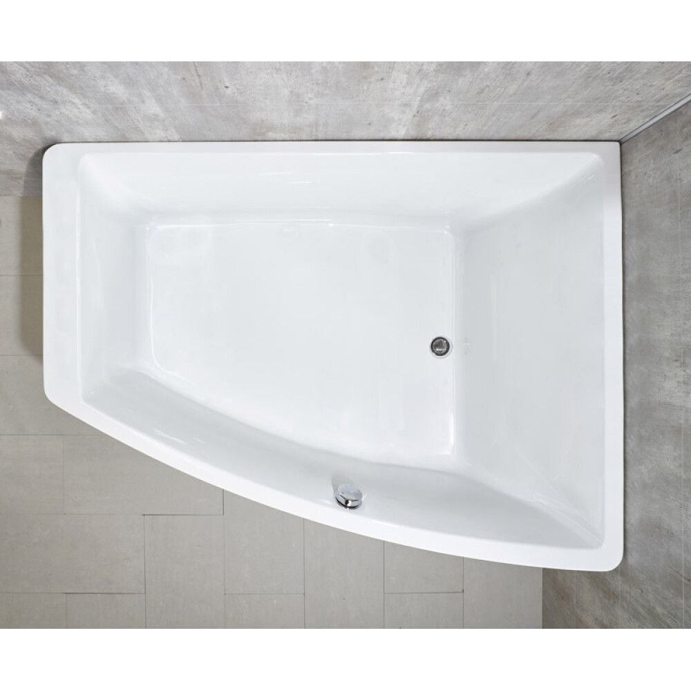 Kylpyamme Camargue Värmland oikea valkoinen 160 x 120 x 65 cm