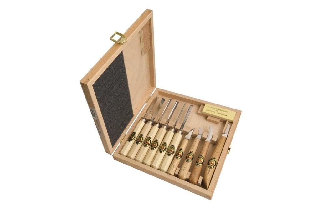 Veistosarja Kirschen 11-osainen puulaatikossa