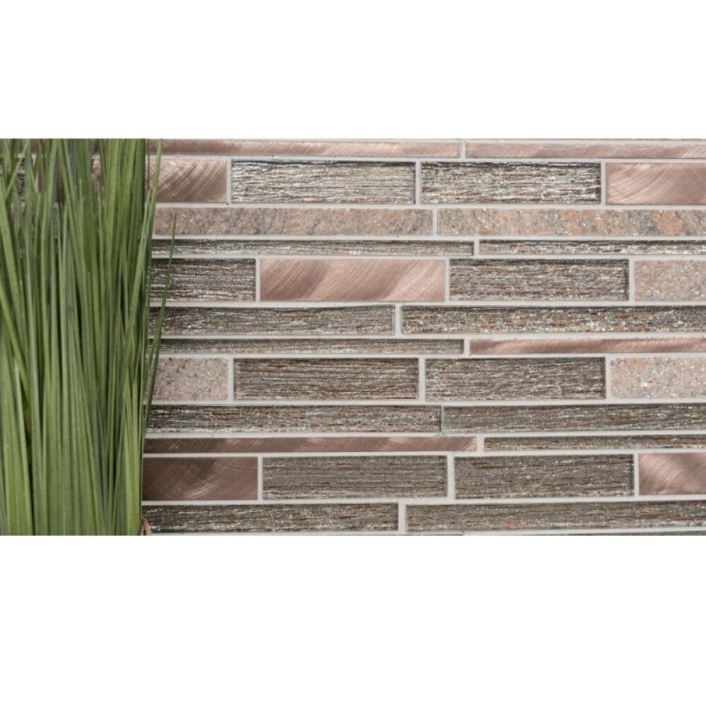 Mosaiikkilaatta Crystal XAM GV74 Beige/Ruskea 29,8 x 31 cm