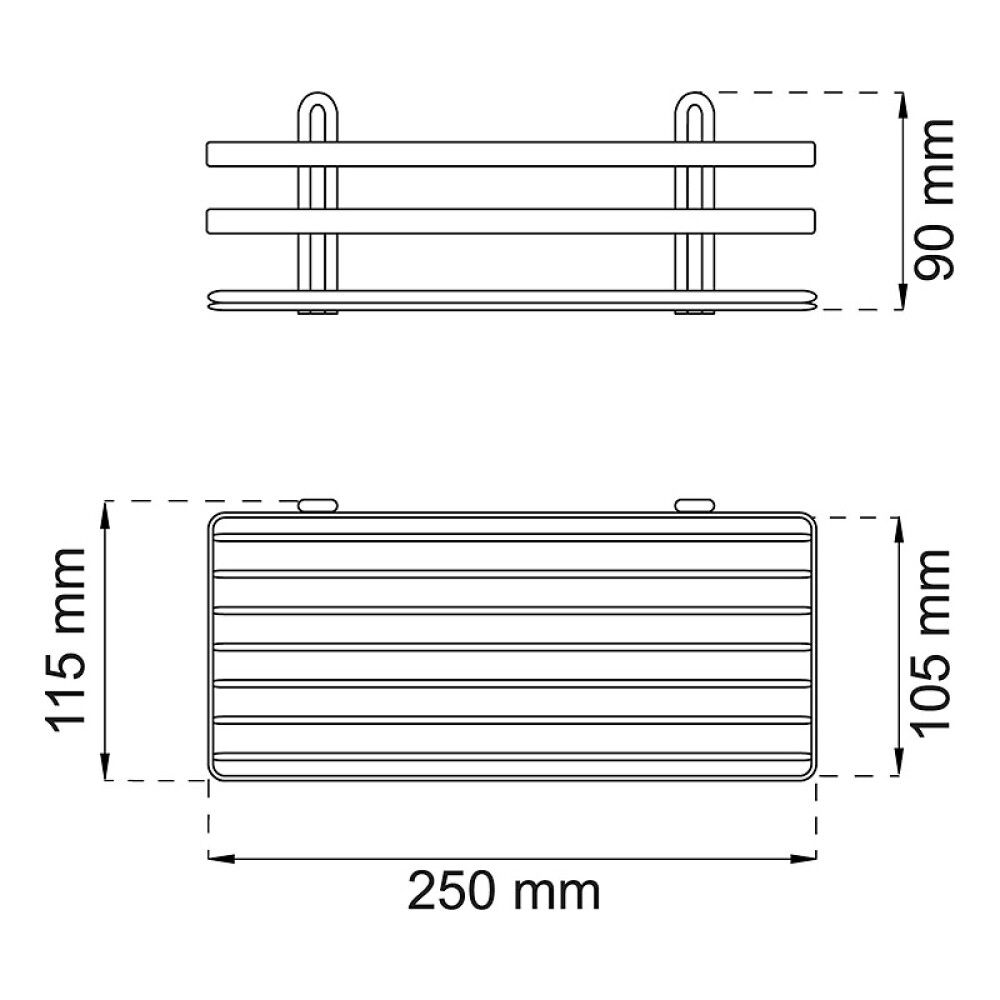 Suihkukori Habo Lunaria Musta