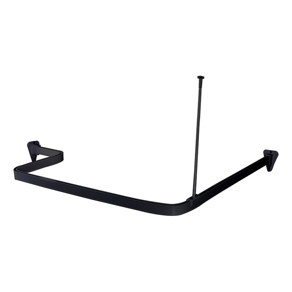 Suihkuverhokisko Habo Flex musta 3 x 100 cm