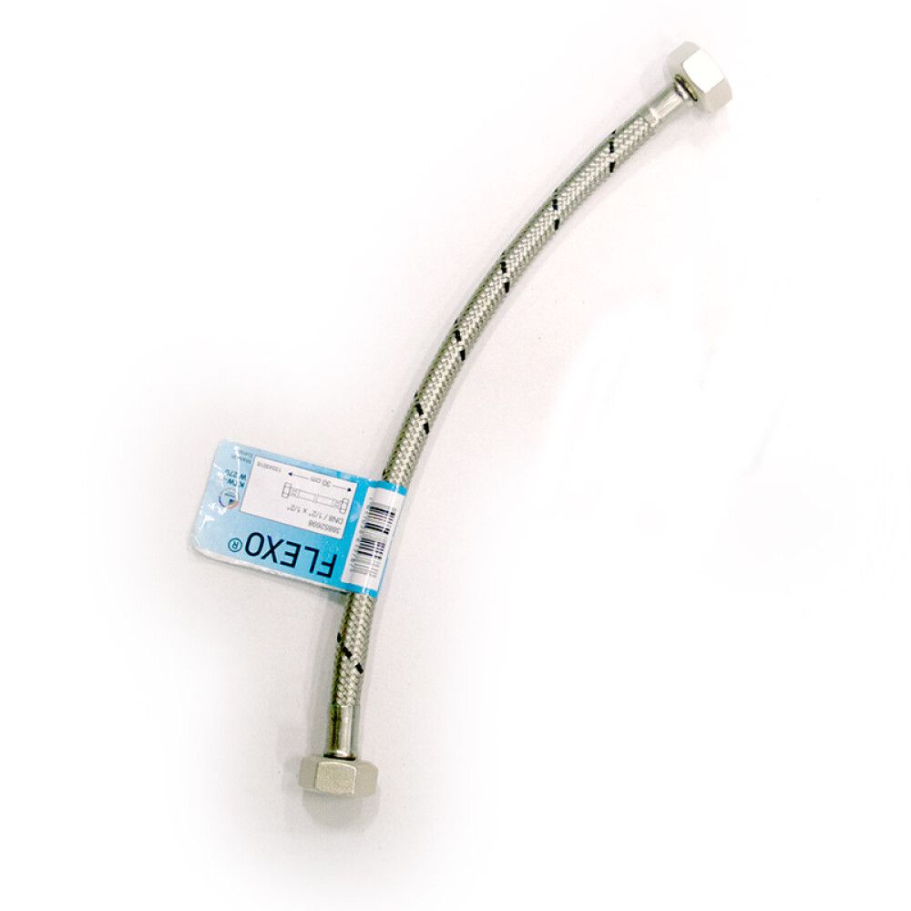 Asennusletku kiinnikkeellä 3/8 "x 1/2" 100 cm