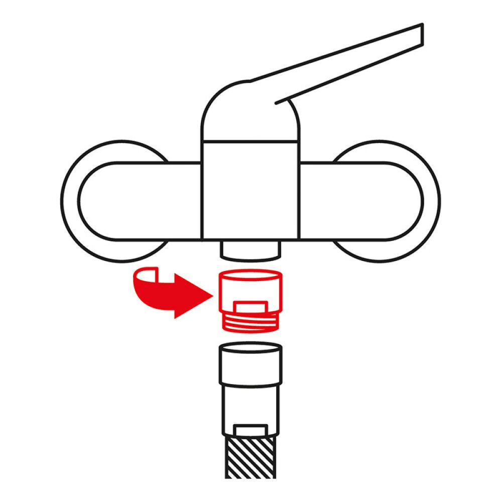 Liitin, vettä säästävä 1/2"