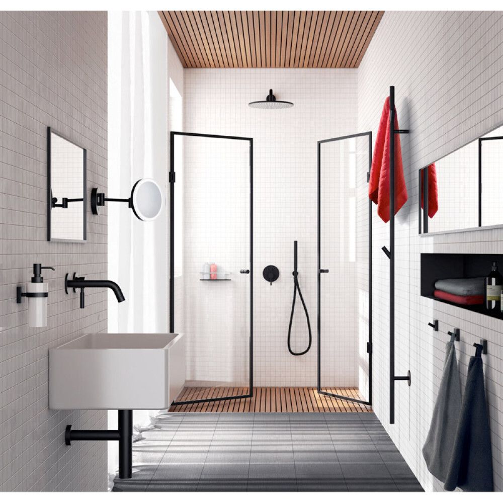 Pyyhekuivain Smedbo Dry FB710 musta RST 107 x 80 x 1720 mm