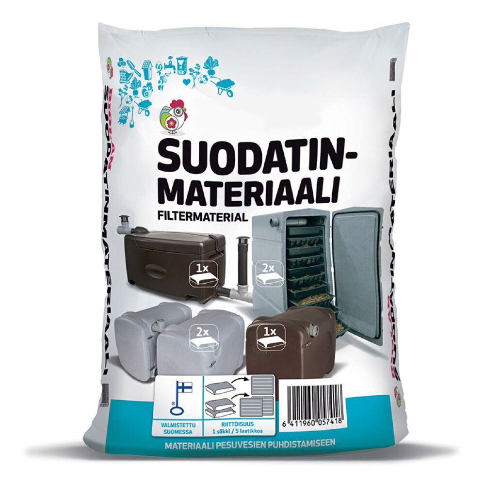 Suodatinmateriaali Biolan harmaavesisuodattimiin