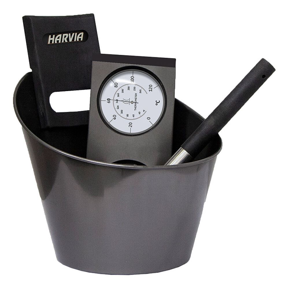 Saunatarvikesetti Harvia Musta