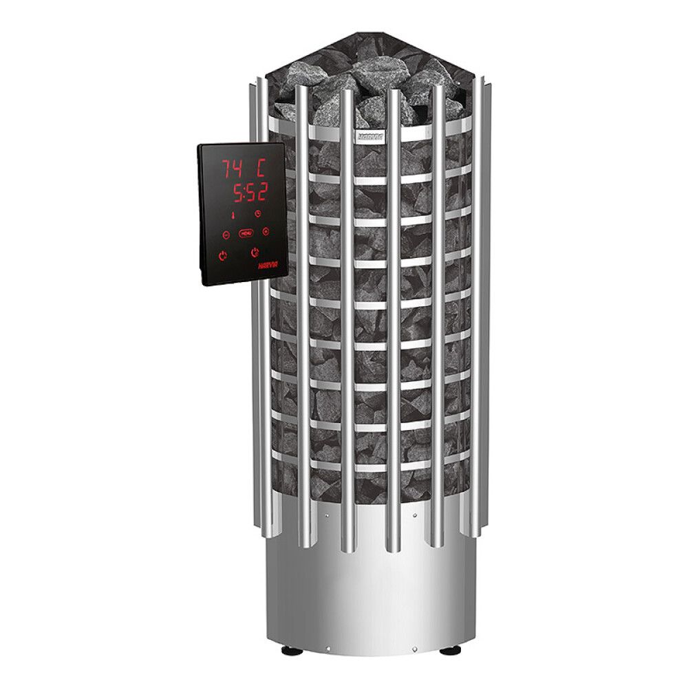 Sähkökiuas Harvia Glow Corner TRC70XE 6,8 kW Steel