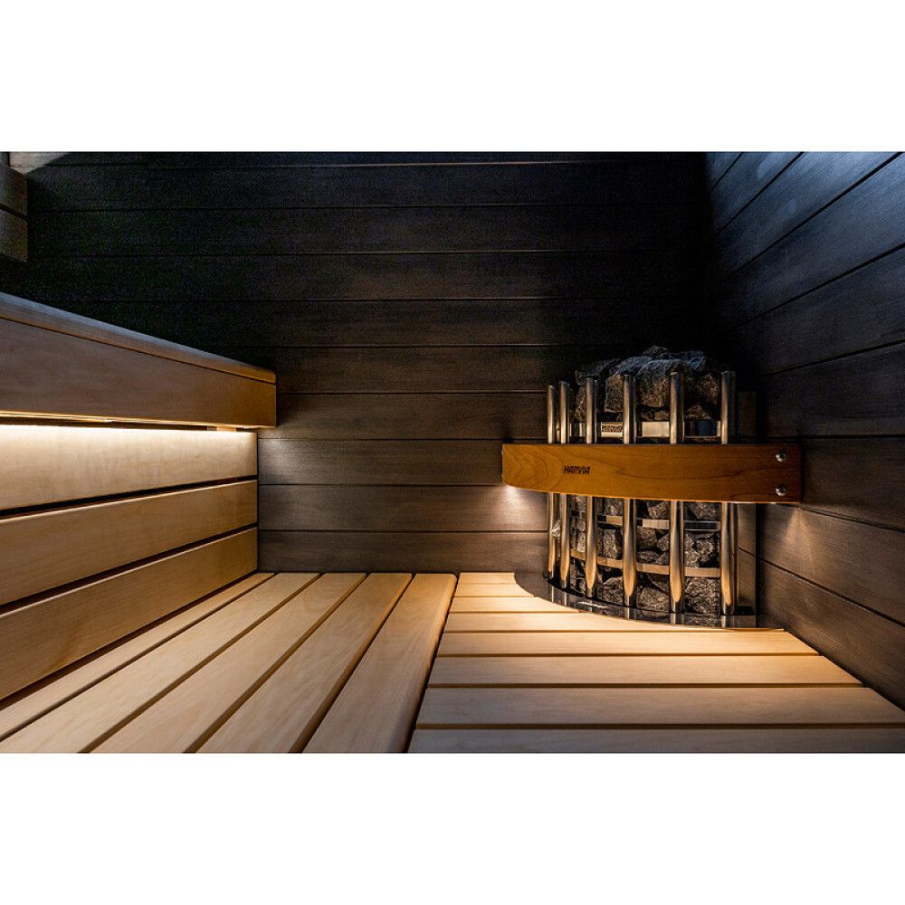 Sähkökiuas Harvia Glow Corner TRC70XE 6,8 kW Steel