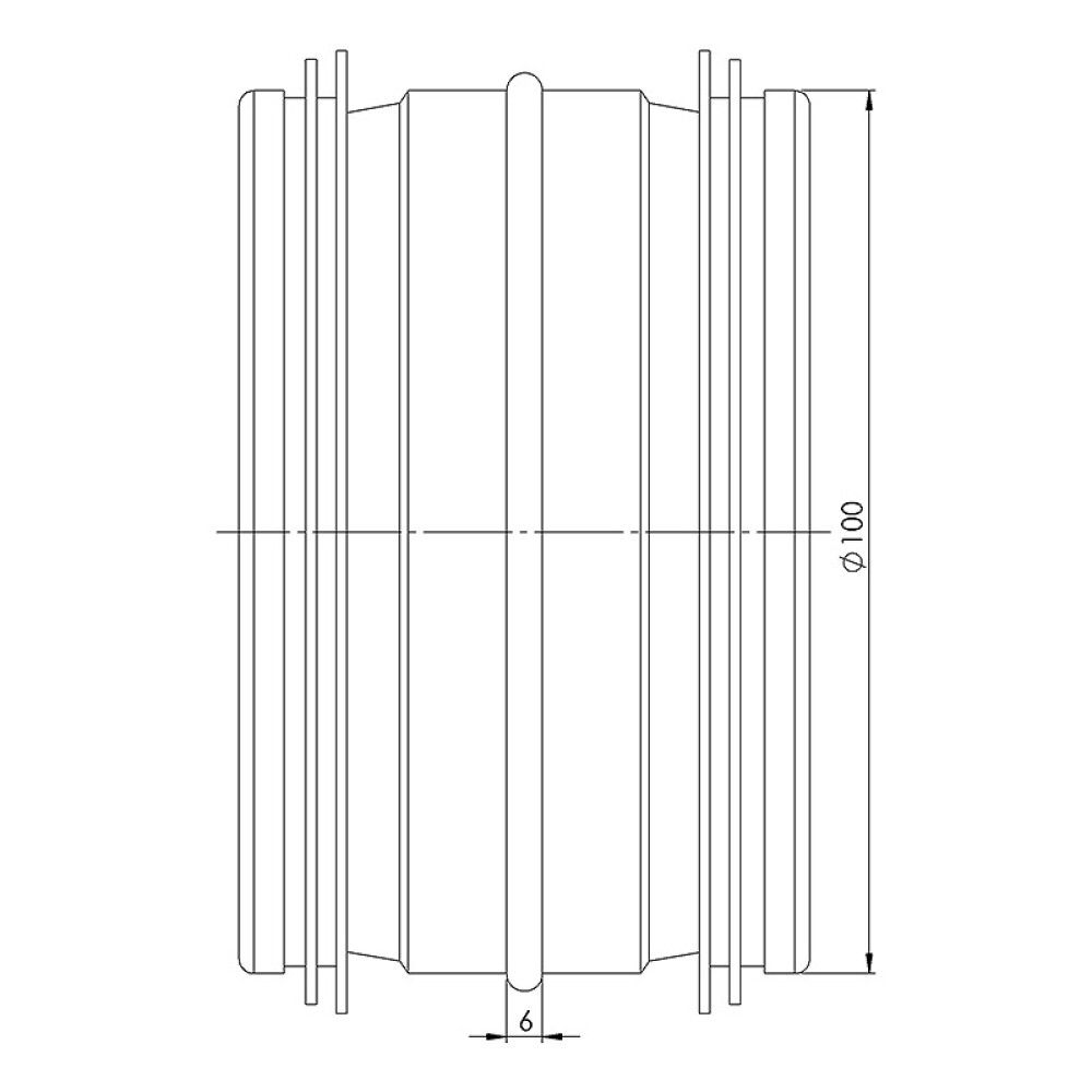 Sisäliitin Europlast 100 mm