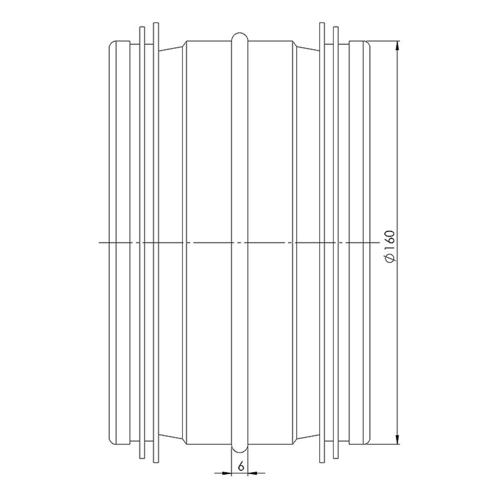 Sisäliitin Europlast 160 mm