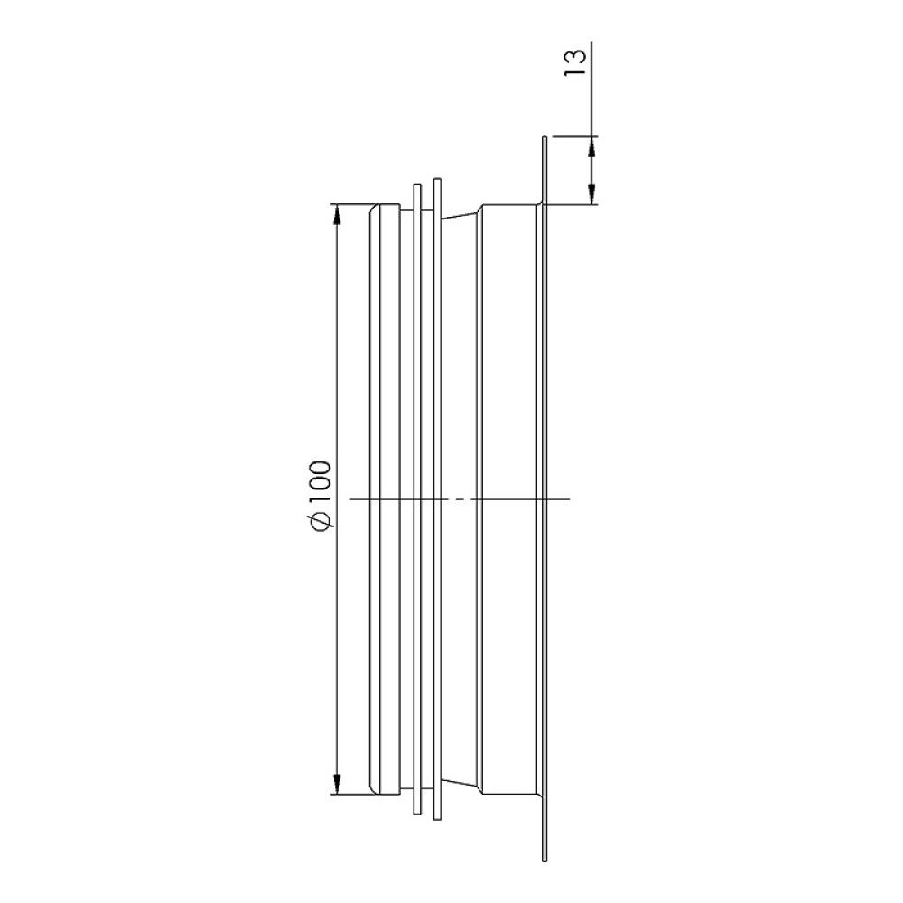 Lähtökaulus Europlast Ø 100 mm