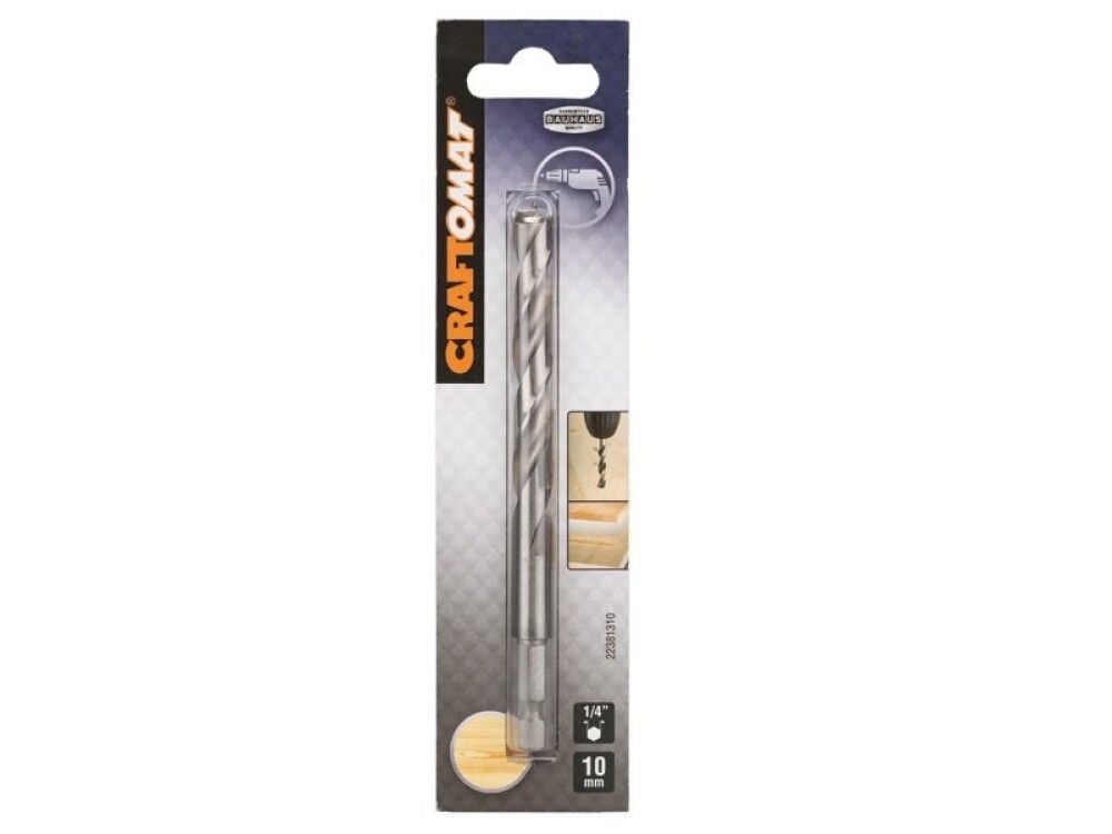 Puuporanterä Craftomat 10 mm Kuusiokanta