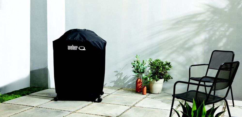 Suojapeite Weber Q1000N Q2000N kaasugrilliin jalustalla